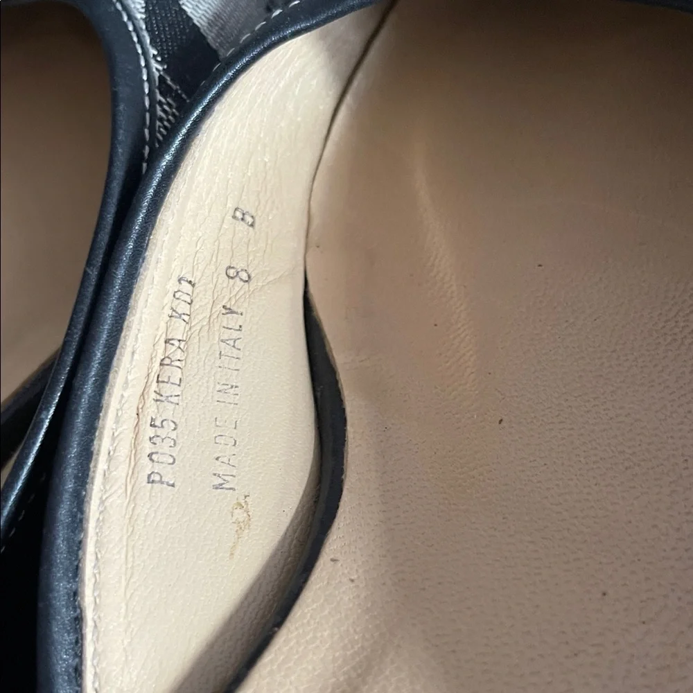 Coach Black and Cream Women's Mules - Picture 2 of 4